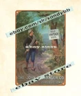 1900s JOHN ELLWANGER Old Knapsack rye whiskey hunter Dubuque Iowa tin sign