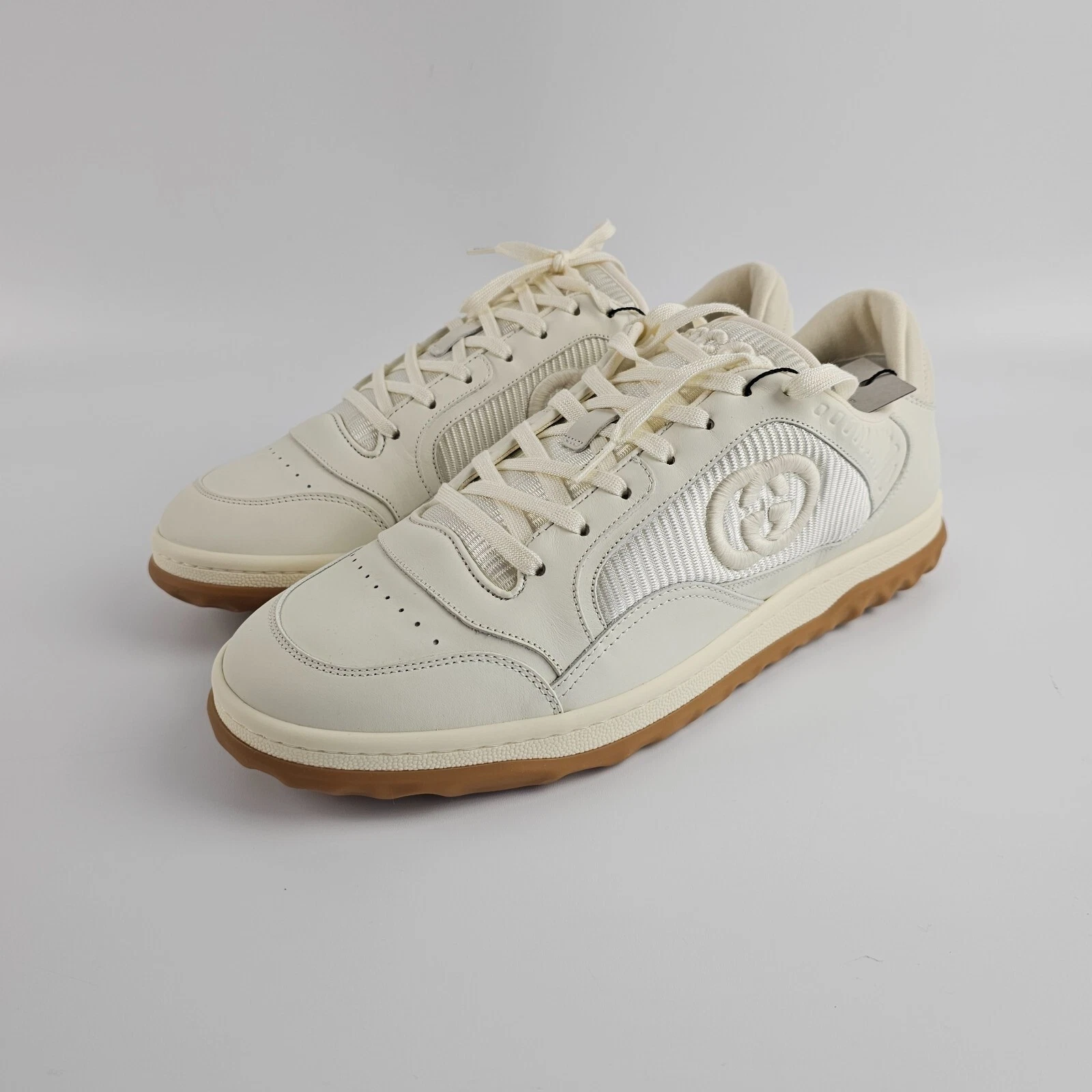 GUCCI Mac80 Men's White Leather Sneakers New