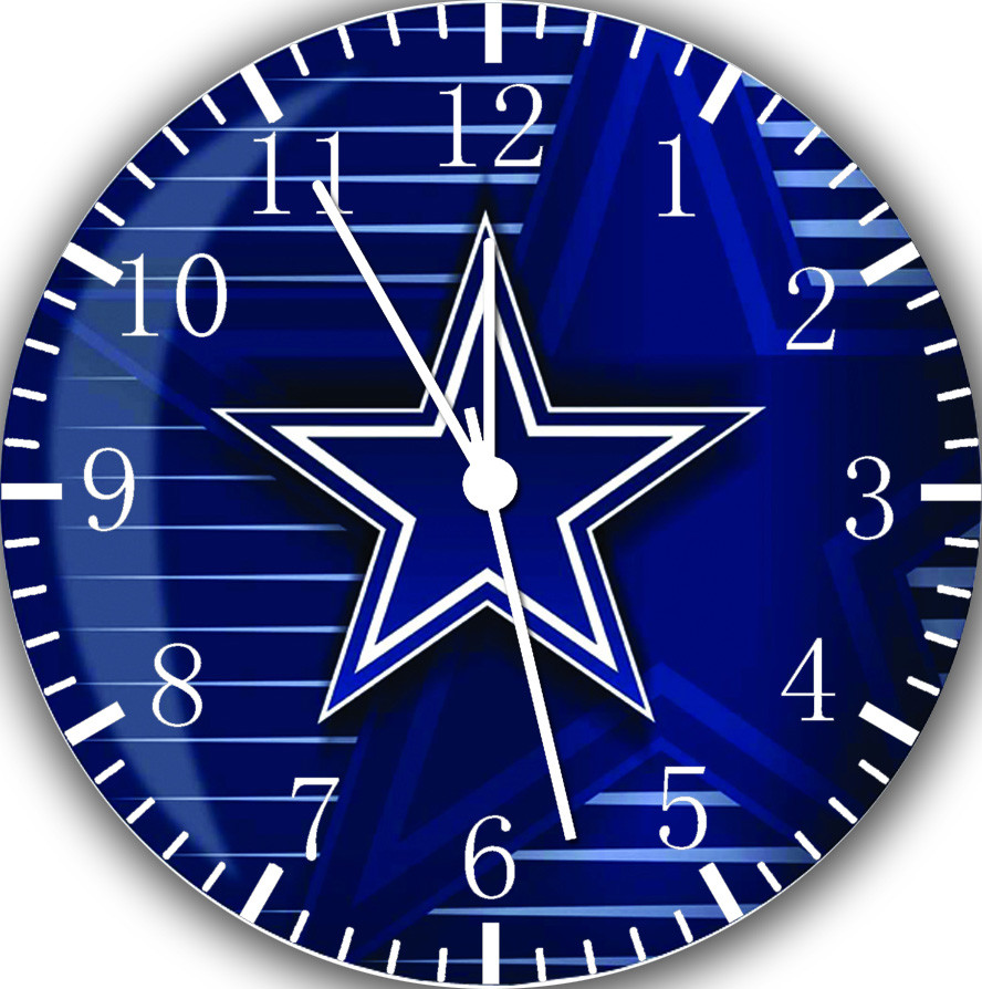 Dallas Cowboys Frameless Borderless Wall Clock Nice For Gifts or Decor Z16