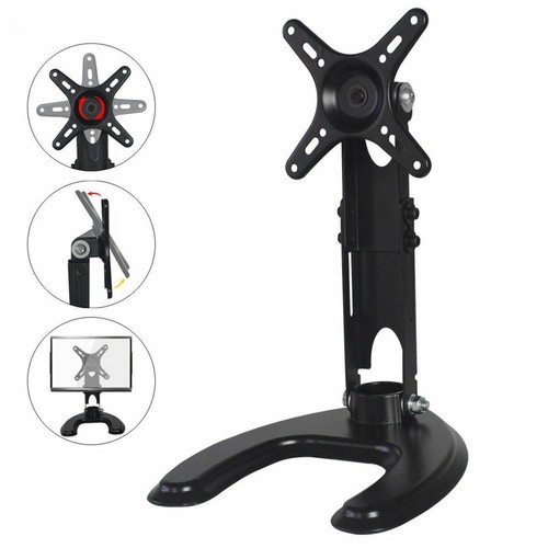 Adjustable 10''-24'' LCD Screen Computer Monitor Desk Mounting Base Stand Holder - Picture 3 of 9