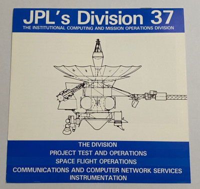 Jet Propulsion Laboratory JPL's Division 37 Pamphlet 1987