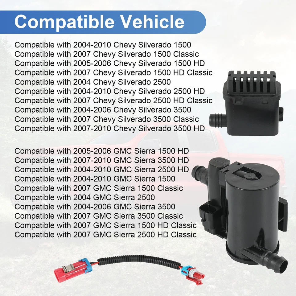 Solenoide de ventilación de bote de vapor CVS34 10357992 para Chevy Silverado 1500 2004-2010 Foto 4 de 4