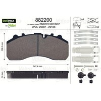 1X Bremsbelagsatz, Scheibenbremse Valeo 882200 Passend FüR Daf Iveco Man Bova