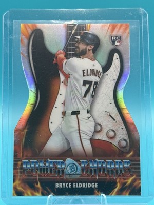 2026 Bowman Bryce Eldridge RC Power Chords Die-Cut Refractor #PC-16 Giants