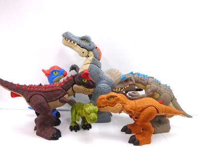 Imaginext Jurassic World Park Dinosaurs Lot Mattel Spinosaurus Mega Mouth T-Rex