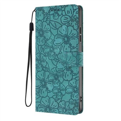 Embossed Sakura Wallet Phone Case For iPhone 17 16 15 14 13 12 11 Pro Max XR 16E