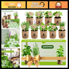 Indoor Herb Garden Kit for Women - Complete Starter Set with Pots, Soil & Tools