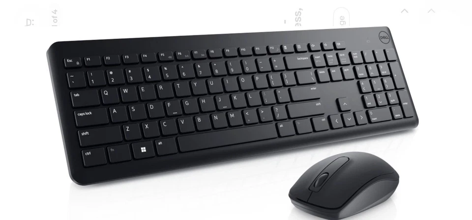 Dell Wireless Keyboard and Mouse - KM3322W - Combo, 2.4 GHz Wireless, BRAND NEW - Image 1 of 1