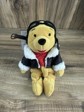 Disney Store Mini Bean Bag Plush Pilot Pooh 8" New with Tag Winnie the Pooh