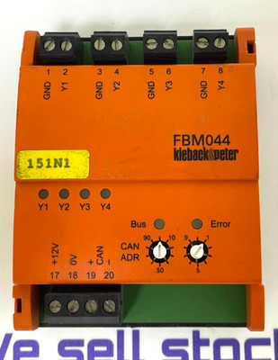 KIEBACK & PETER FBM044 Output Module