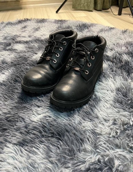Women Timberland Boots Black Nubuck 38 #NY90
