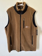 Pendleton Mens Bronze Autumn Star Sherpa Fleece Vest NWT XL