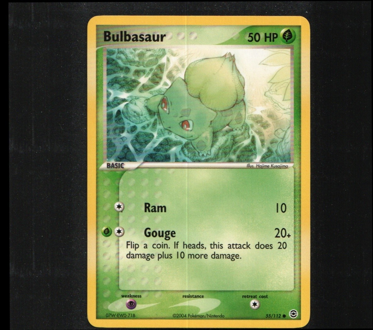 Bulbasaur - 055/112 Normal Common FireRed & LeafGreen 55/112 NM Hajime Kusajima