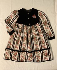 Vintage Disney Wear Minnie Mouse Floral Dress Girls Size 6 USA Made