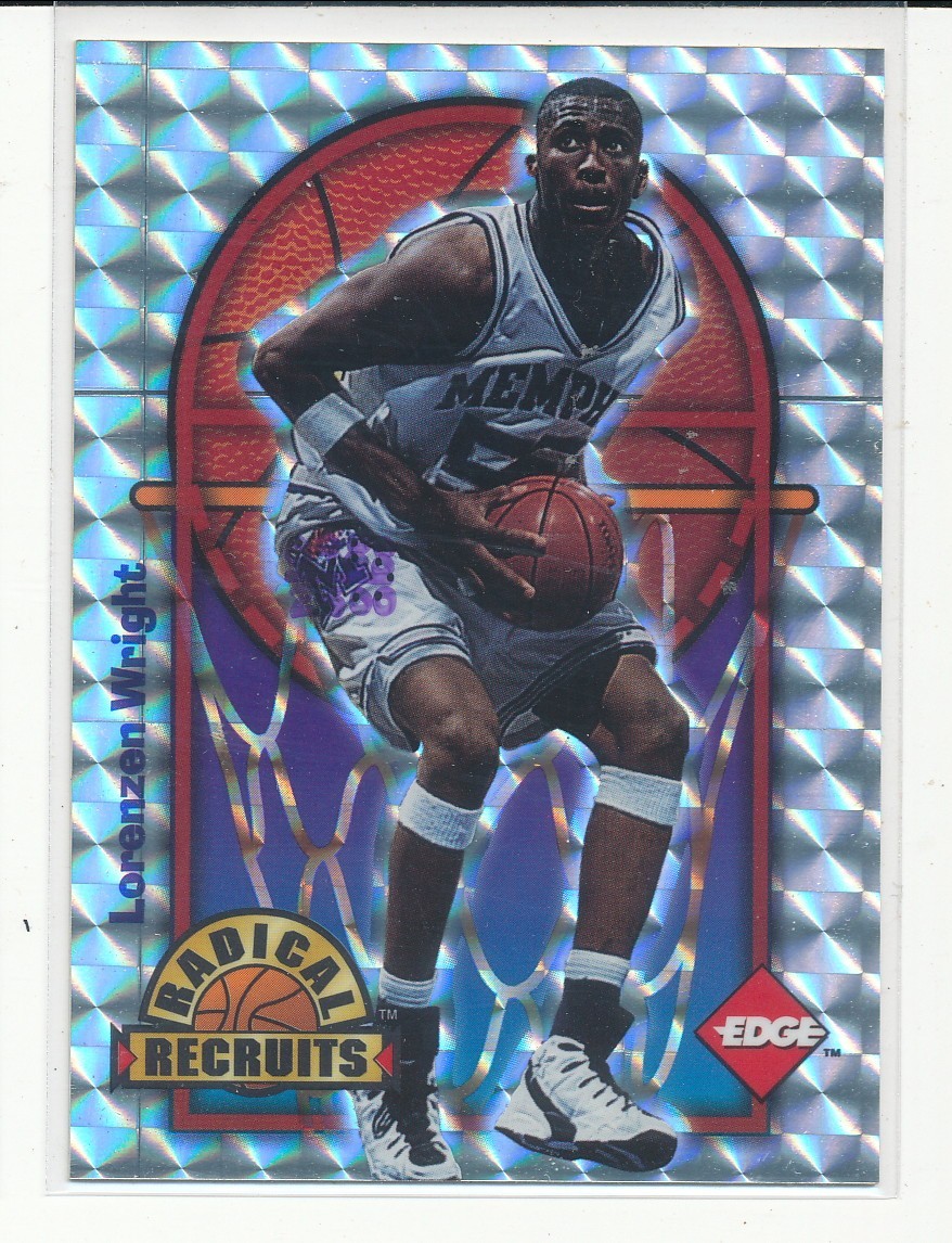 1996 Edge Rookie Rage Lorenzen Wright Radical Recruits Holofoil /2500