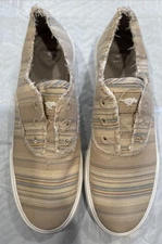 Rocket Dog Afina Rumney Stripe Canvas Slip On Sneakers Woman’s Size 9 NWOB B15