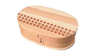 Japanische Holz Bento Box Brotdose Magier Wappa traditionelles Makie Pflaume ...
