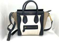borsa a tracolla CELINE Luggage Nano Shopper 2 vie in pelle usata a mano...