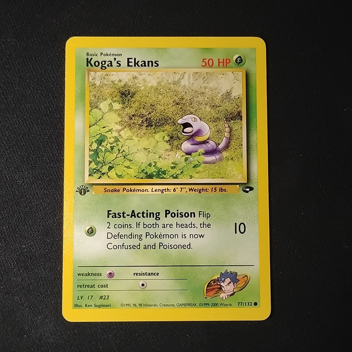 Pokémon TCG Koga's Ekans Gym Challenge 77/132 1st Edition NM
