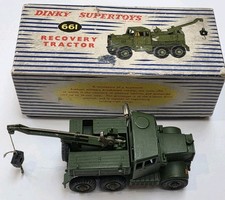 DINKY TOYS No 661 MILITARY RECOVERY TRACTOR Near Mint Boxed 1950s Antar Original