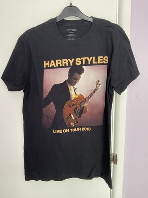 Harry Styles Live On Tour 2018 Black T Shirt Size Medium 
