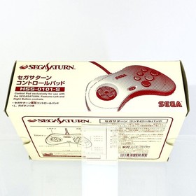 Sega Saturn Official Controller White HSS-0101 Authentic Original Game Pad BOX