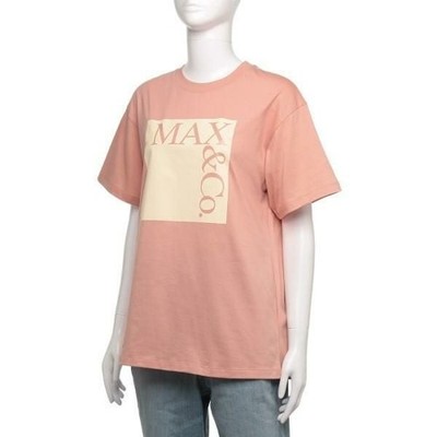 SALE MAX&Co. Kids T-shirt Contemporary Logo Print PINK/WHITE 12Y, 14Y, 16Y NEW
