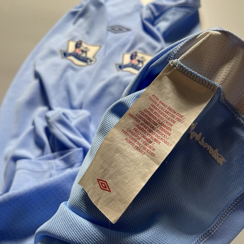 MANCHESTER CITY UMBRO 2011/2012 SOCCER FOOTBALL HOME JERSEY #21 SILVA SIZE “42” - Picture 16 of 19