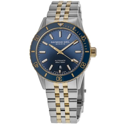 New Raymond Weil Freelancer Automatic Diver Blue Men's Watch 2775-SP3-50051