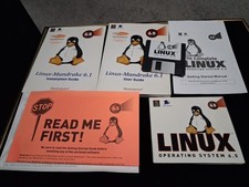 RED HAT LINUX MANDRAKE 6.5 DELUXE OPERATING SYSTEM - Used VGC Plus Extra