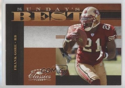 2008 Donruss Classics Sunday's Best Silver /250 Frank Gore #SB-13 0b2