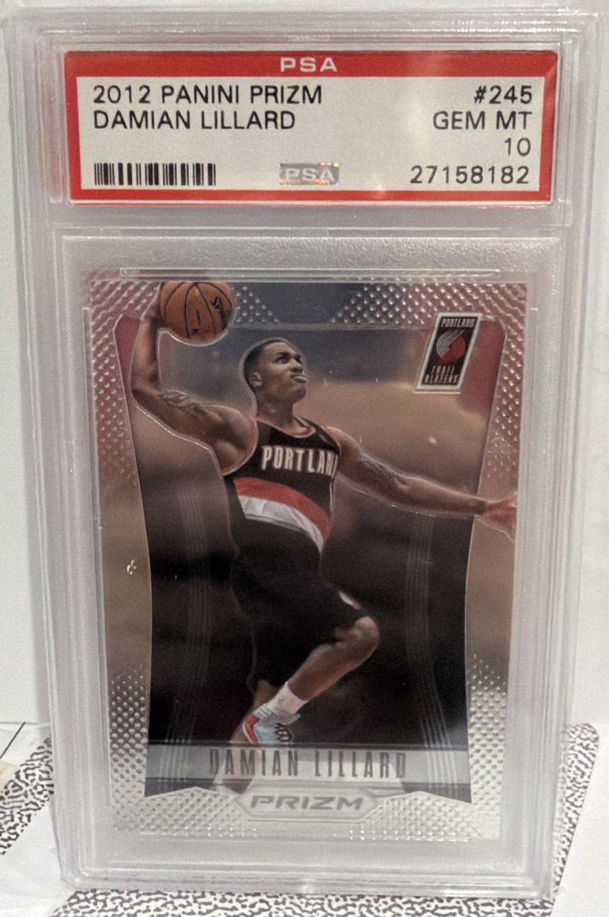 Damian Lillard 2012-13 Prizm Rookie RC #245 PSA 10 Gem Mint view 1