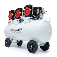 Starkwerk Flüsterkompressor Druckluft Kompressor SW477/10 10 Bar 3,3 KW 100Liter