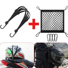 Motorcycle Luggage Net Elastic Cargo Strap Helmet Storage Mesh 60/90cm Black