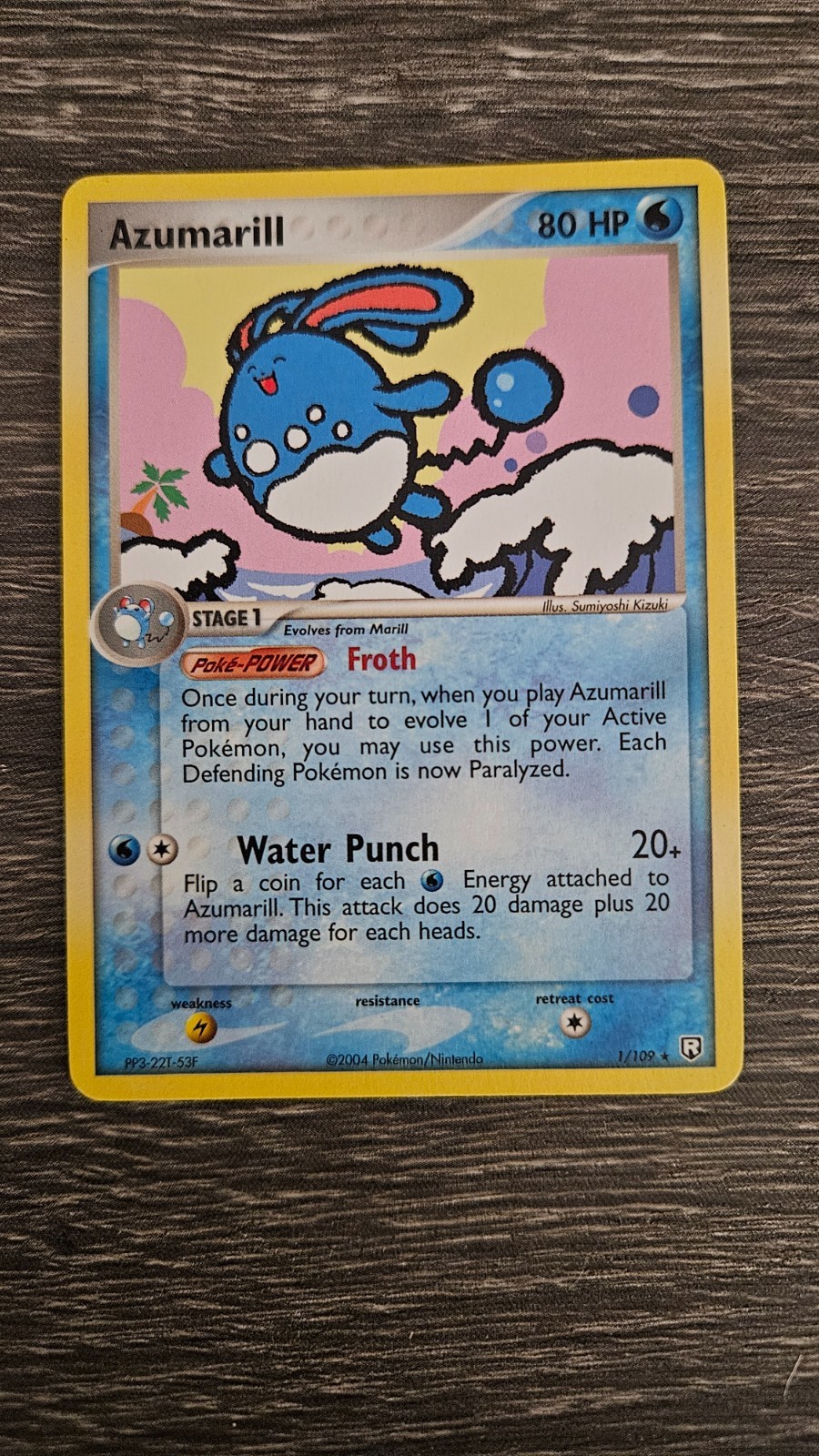 Pokemon TCG Azumarill Deck Exclusive: Team Rocket Returns (2004) Card MP