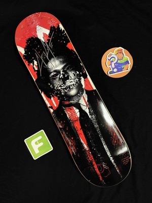 RARE SIGNED Chris Cole Jean Basquiat Zero Skateboard Deck Pro 27 Club AUTOGRAPH