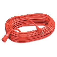 Compucessory Heavy Duty Extension Cord, 100', Orange - 125 V Ac Voltage Rating -