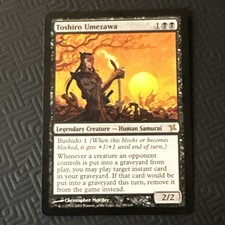 Toshiro Umezawa x1 Betrayers of Kamigawa Ex Condition see front and back pics