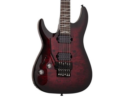 Schecter Omen Elite-6 FR Lefty Electric Guitar - Black Cherry Burst - Open Box