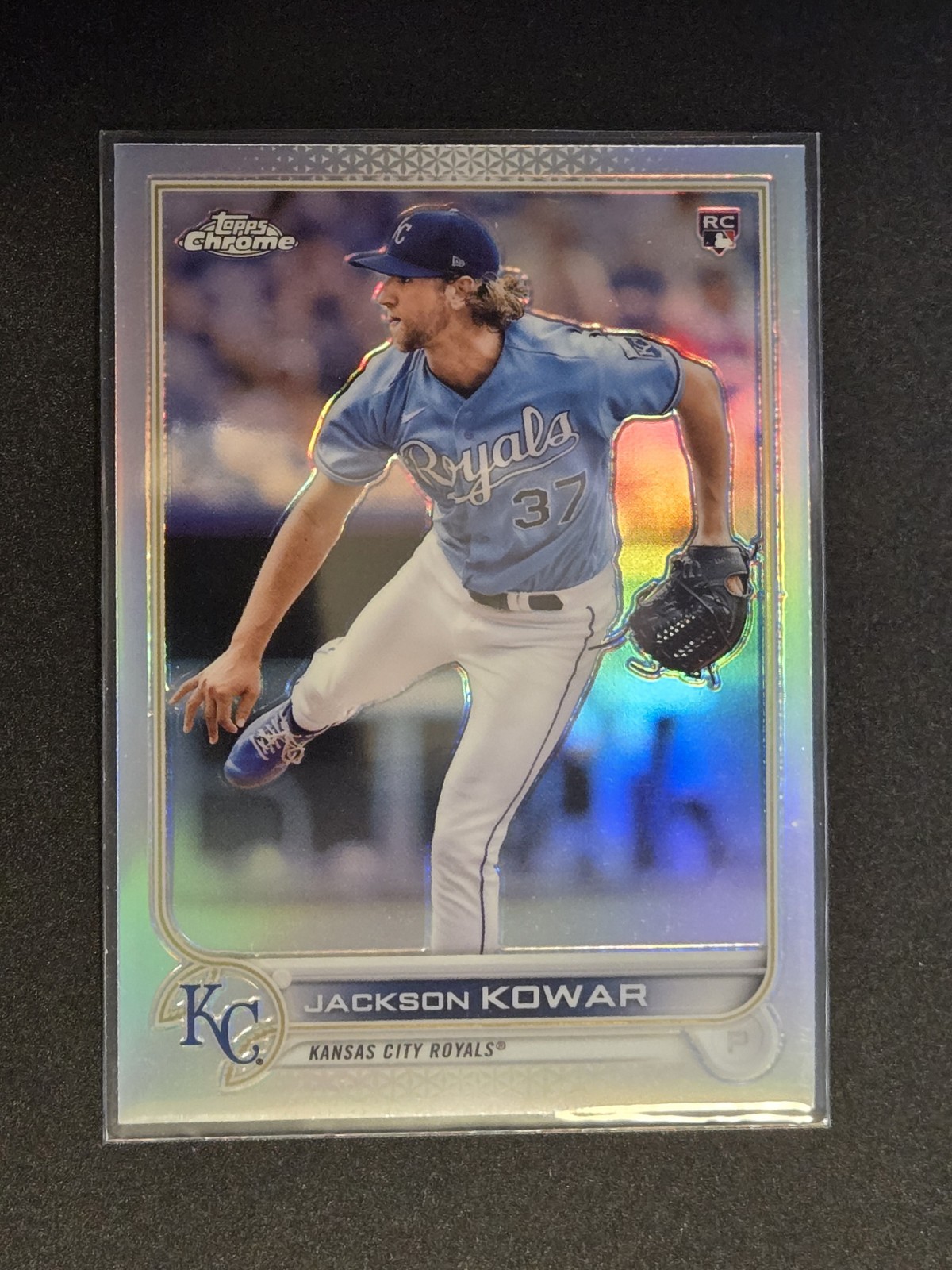 2022 Topps Chrome Jackson Kowar Refractor Rookie #188 Kansas City Royals RC