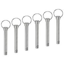 6-Pack Quick Release Pins, 10mm Dia., 72mm Usage Bimini Top Pin, 80mm Total