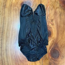 Vintage Victorias Secret 80s 90s Corset Girdle Lingerie Satin Crown 34A HH12