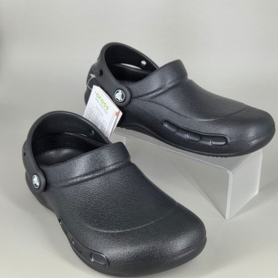 Crocs Bistro Work Clog Women Size 6 Black Slip Resistant Professional Culinary