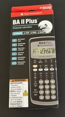 Texas Instruments BA II PLUS Financial Handheld Calculator