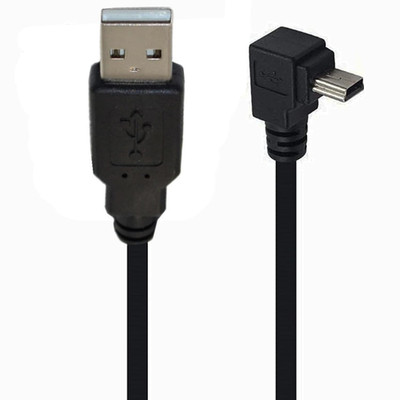 90 Degree Mini USB Cable Angle Mini 5Pin USB B Male to USB 2.0 Male Data Sync Ch