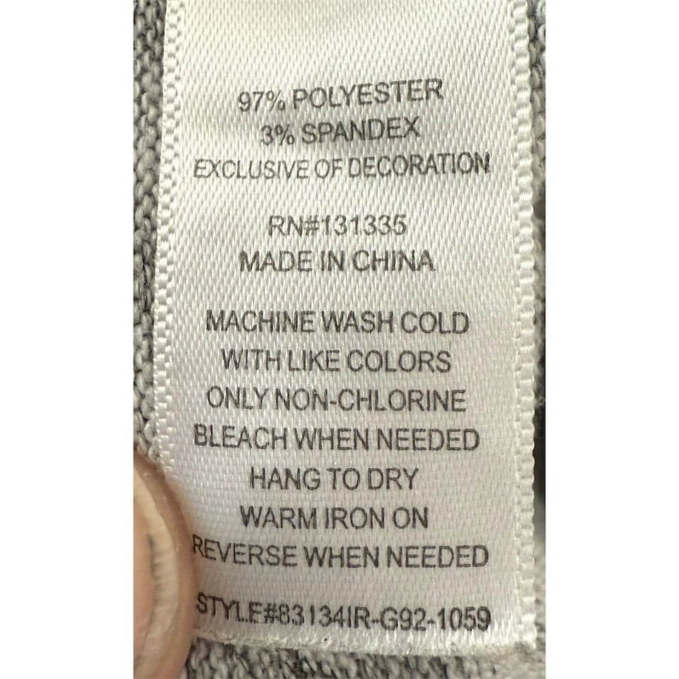 Sudadera con capucha ligera gris manga larga Lola Grace para mujer 2XL informal boho festival Foto 3 de 4