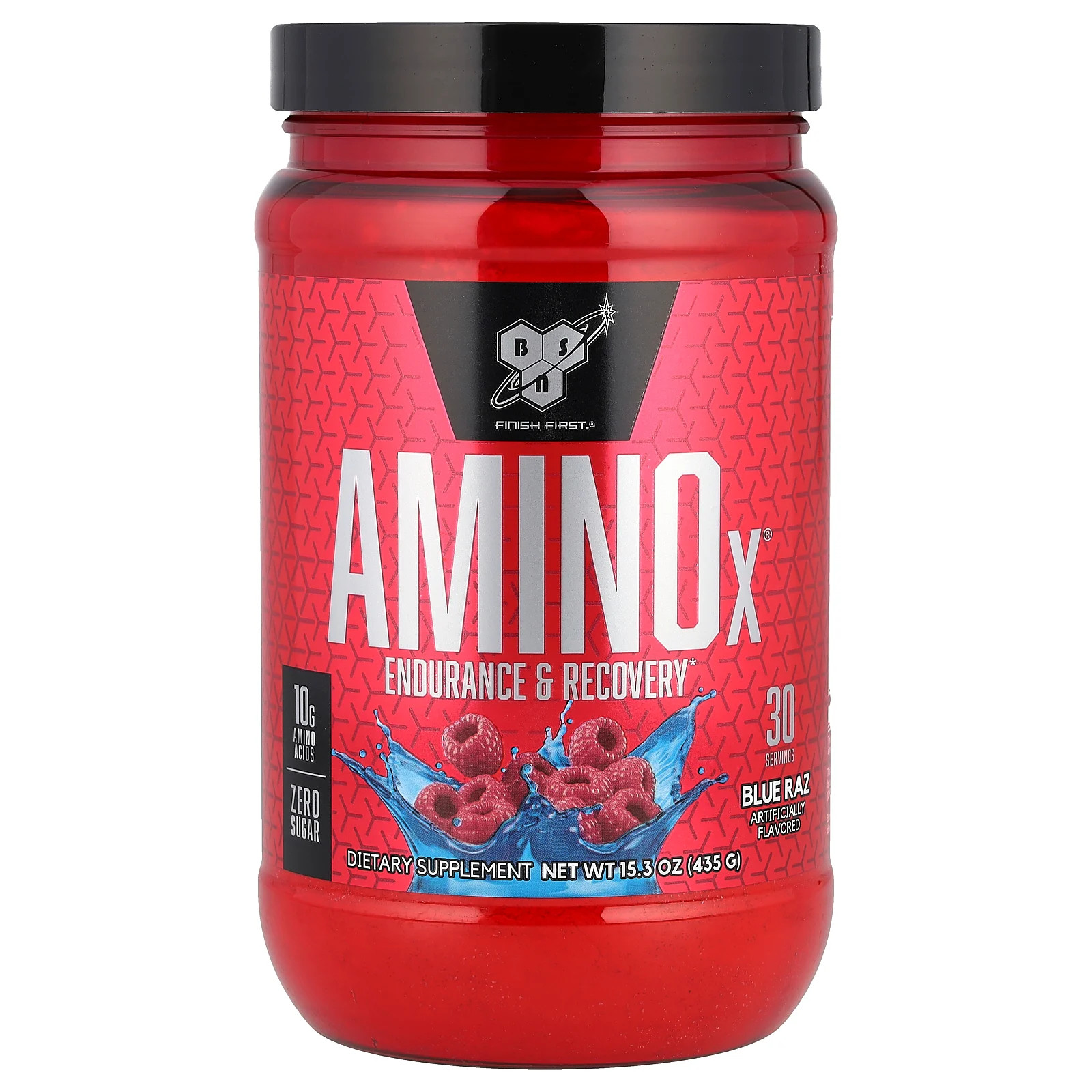 BSN AminoX формула BCAA без кофеина Blue Raz 153 унции 435 г восстановление 5790₽