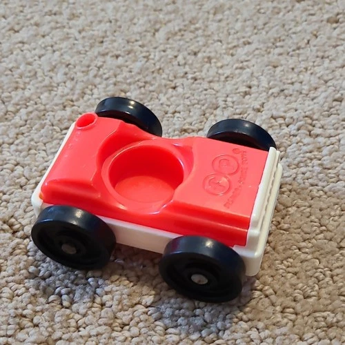 Fisher-Price Little People Red Car Vintage Toy Vehicle