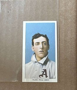 eddie plank 1910 tobacco card original T-206 Piedmont REPRINT Yellow Back Mini Card A's 1909-1911 T206 Eddie Plank SGC