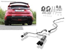  Edelstahl Duplex Racing-Anlage Honda Civic 9 FK2 Type-R je 2x90mm schwarz